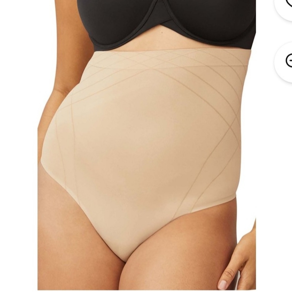 NWT BEIGE Maidenform Flexees High Waist Thong FLS079